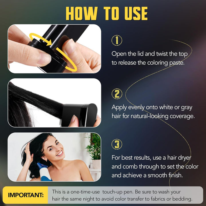2 in 1 Water And Sweat Proof Hair Comb Dye