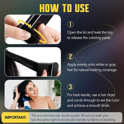 2 in 1 Water And Sweat Proof Hair Comb Dye