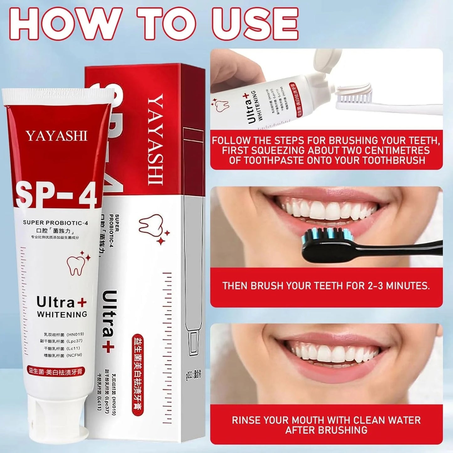 Probiotic Ultra Whitening Toothpaste : Buy 1 Get 1 Free